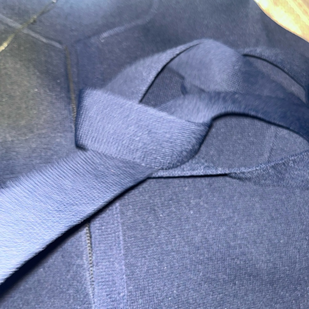 Scanlan Theodore Navy Midi Skirt Set jacket belt - Picture 6 of 9